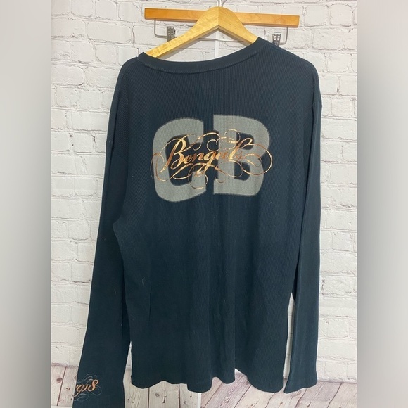 Cincinatti Bengals NFL Pro Line Unisex 2XL Black Metallic Graphic Shirt - Picture 3 of 4